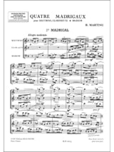 Quatre Madrigaux - Conducteur - MARTINU - Partition - Grand format